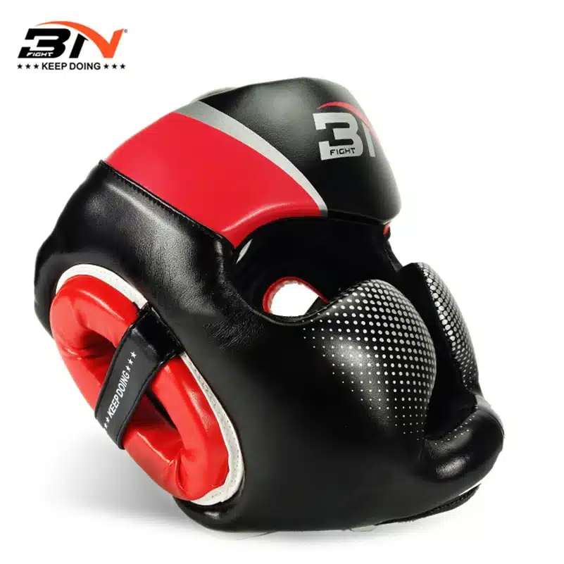 2017 BN Boxing Headgear Men Women Muay Thai PU Leather Training Sparring Gym Equipment Grant Safe Boxing Helmet Taekwondo Guard 15