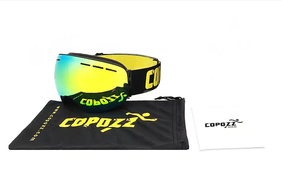New COPOZZ brand ski goggles double layers UV400 anti-fog big ski mask glasses skiing men women snow snowboard goggles GOG-201 21