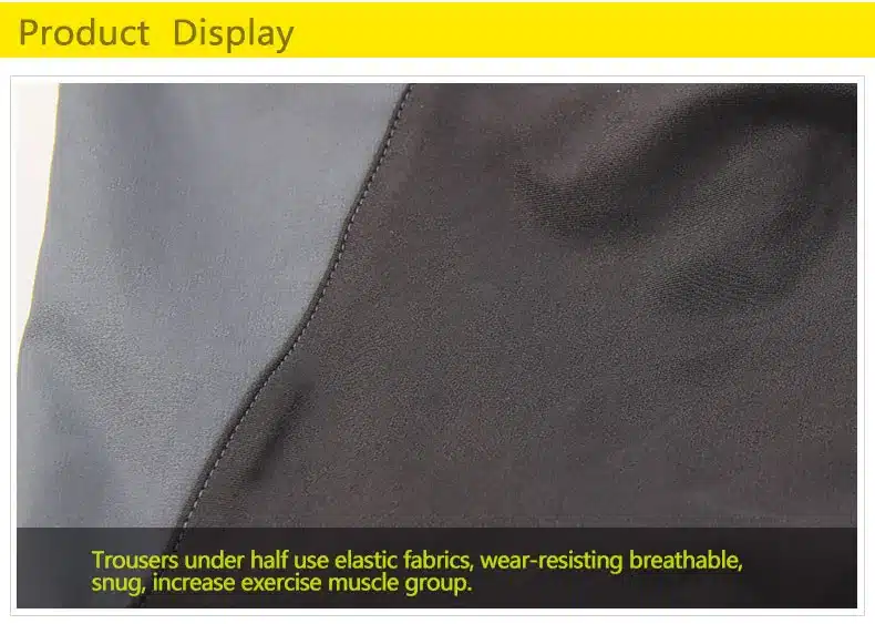 ACACIA Black Grey Breathable Soft Bicycle Safety Reflective Elastic Waist Pants Spring Autumn Men Cycling Long Pants 02997 7