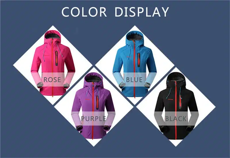 SAENSHING Softshell Jacket Women Brand Waterproof Rain Coat Outdoor Hiking Clothing Female Windproof Soft Shell Fleece Jackets 19