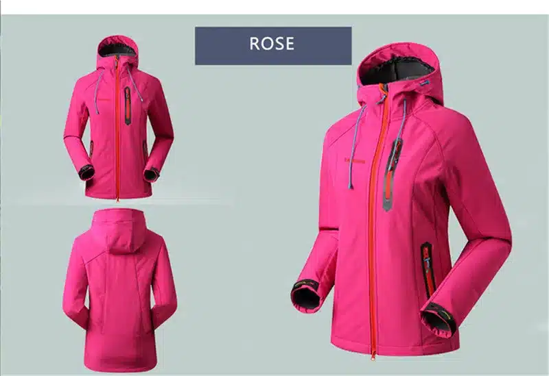 SAENSHING Softshell Jacket Women Brand Waterproof Rain Coat Outdoor Hiking Clothing Female Windproof Soft Shell Fleece Jackets 20