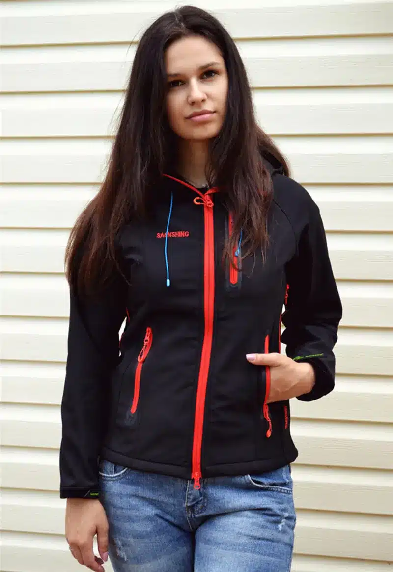 SAENSHING Softshell Jacket Women Brand Waterproof Rain Coat Outdoor Hiking Clothing Female Windproof Soft Shell Fleece Jackets 25