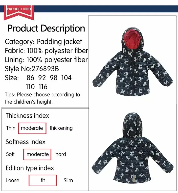 Detector Girls Sports Coat Children's Autumn Winter Clothes Kid's Waterproof Windproof Jacket Girls Warm Outdoor Coat 19