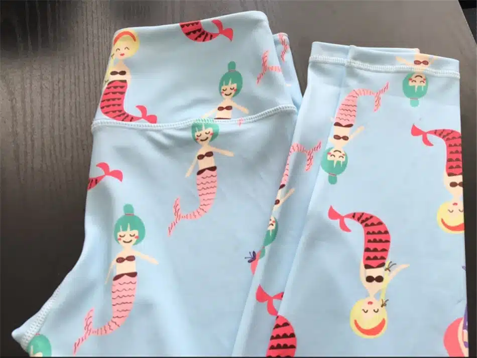 Oyoo Funny Strawberry printed athletic yoga leggings women running sport tights girls baby blue pineapple fitness legging 7
