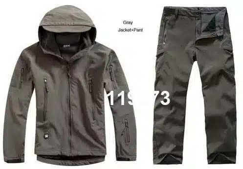 HANWILD Man Fishing Waterproof Hunting Tactical SoftShell Outdoor Jacket SharkSkin Military Camouflage Jackets Set Sport Army S6 17