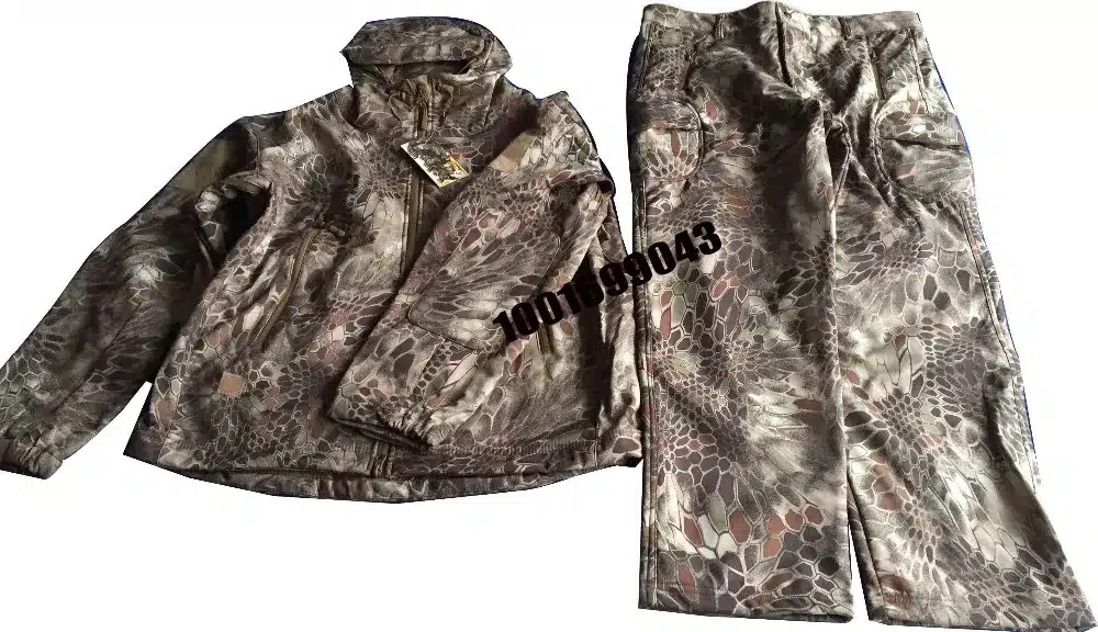 HANWILD Man Fishing Waterproof Hunting Tactical SoftShell Outdoor Jacket SharkSkin Military Camouflage Jackets Set Sport Army S6 39
