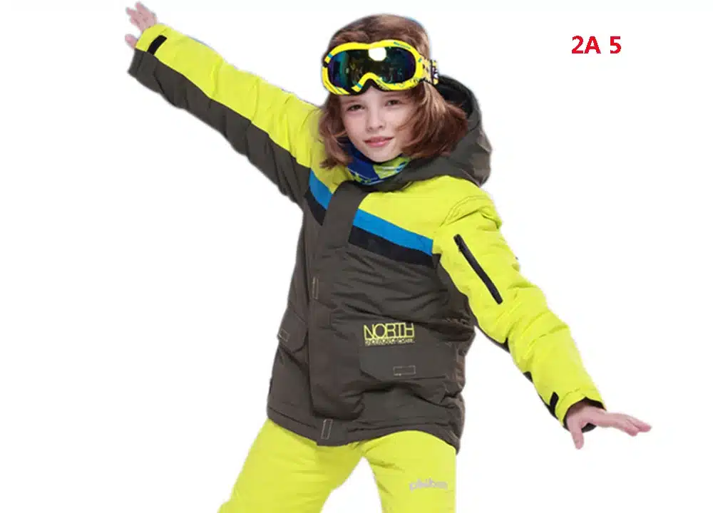 2016 New FREE SHIPPING kids boys winter clothing set skiing jacket+pant snow suit -20-30 DEGREE boys ski suit size134-164 4