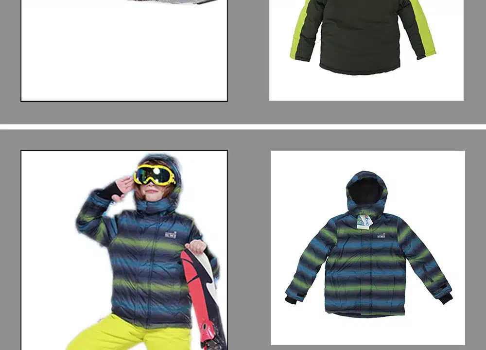 2016 New FREE SHIPPING kids boys winter clothing set skiing jacket+pant snow suit -20-30 DEGREE boys ski suit size134-164 9