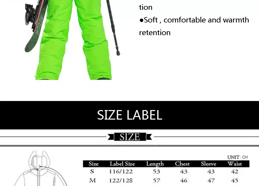 Free Shipping Winter Outdoor Children Clothing Set Windproof Ski Jackets + Pants Kids Snow Sets Warm Skiing Suit For Boys Girls 3