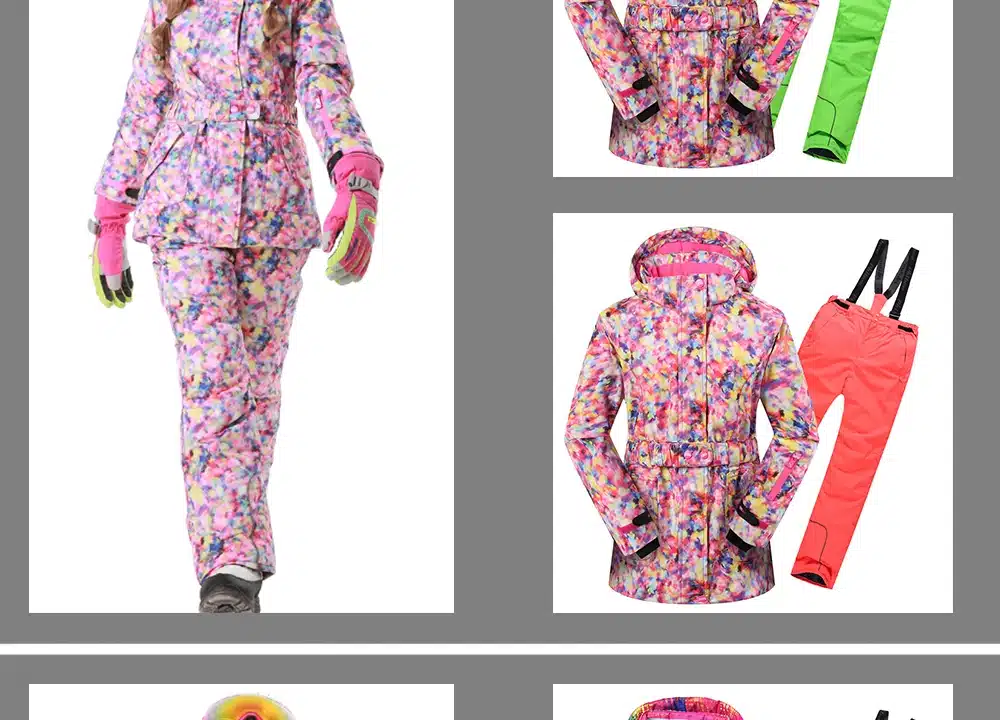Free Shipping Winter Outdoor Children Clothing Set Windproof Ski Jackets + Pants Kids Snow Sets Warm Skiing Suit For Boys Girls 8