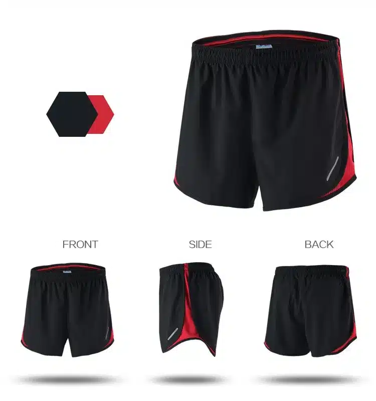 Arsuxeo 2 in 1 Summer Men's Marathon Running Shorts Black Quick Dry Training Crossfit Fitness Run Sports Shorts 3XL Size 10