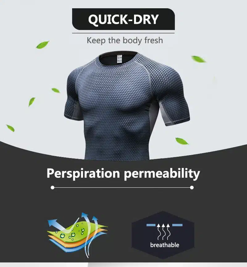 Yd New Quickly Dry Tank Man'S T-Shirt Fitness Jerseys Tights Sports Suit Rashgard Man Gym Running Shirt Demix Men'S Sportswear 12