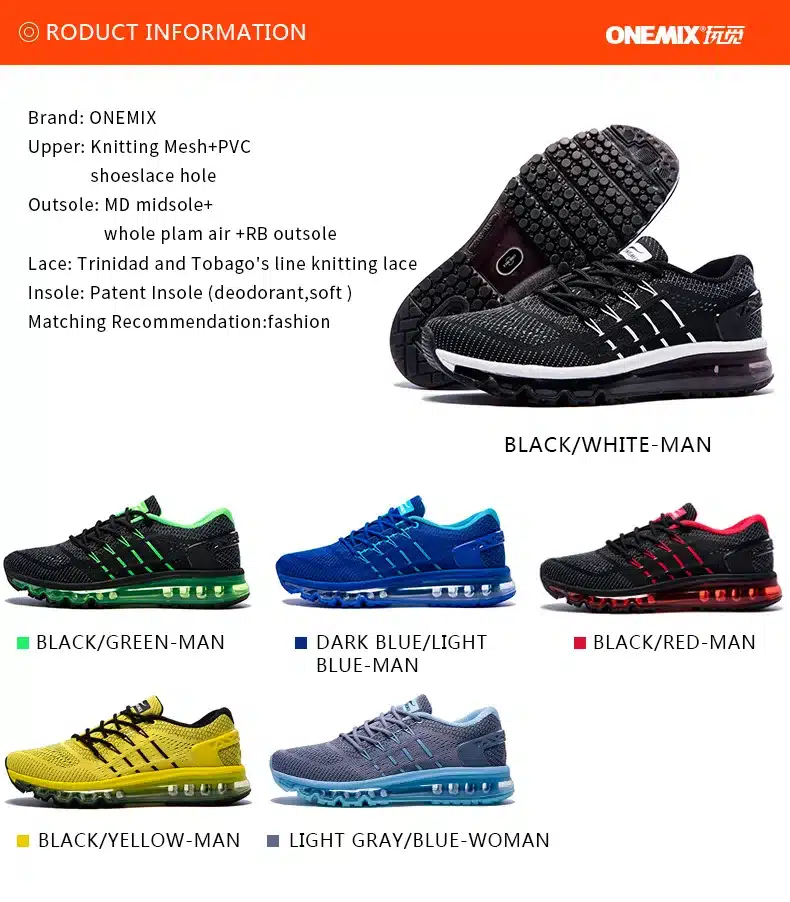ONEMIX 2017 Cushion Men Running Shoes Breathable Runner Athletic Sneakers Men Outdoor Sports Walking Shoes for men free shipping 31