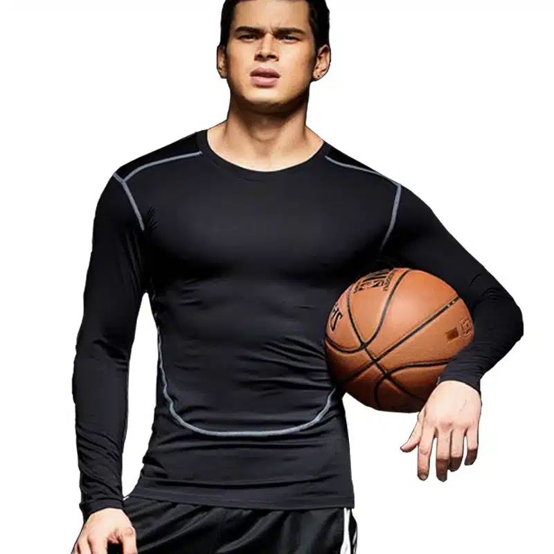 YISHIDA Men Gyms Clothing Fitness compression male tops Bodybuilding Long Sleeved Tshirt rashguard Quick-drying t-shirts UVprotc 21