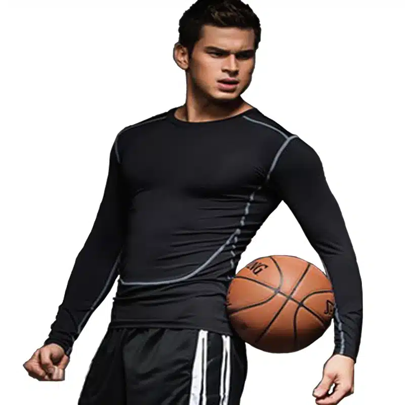 YISHIDA Men Gyms Clothing Fitness compression male tops Bodybuilding Long Sleeved Tshirt rashguard Quick-drying t-shirts UVprotc 22