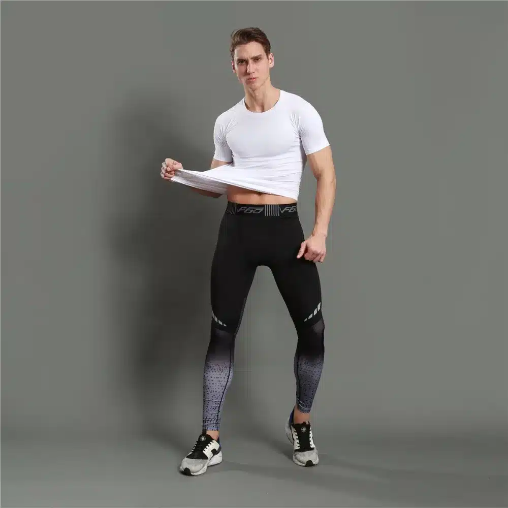 GANYANR Brand Running Tights Men Sports Leggings Sportswear Yoga Trousers Yoga Pants Plus Size Fitness Compression Sexy Gym 2017 9