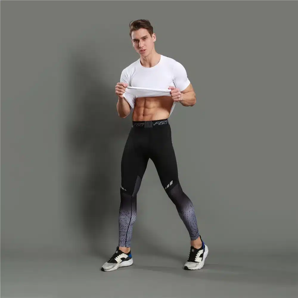 GANYANR Brand Running Tights Men Sports Leggings Sportswear Yoga Trousers Yoga Pants Plus Size Fitness Compression Sexy Gym 2017 10