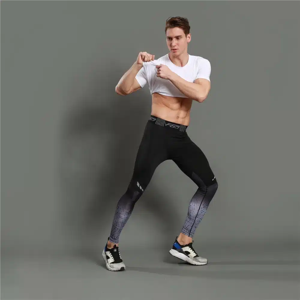 GANYANR Brand Running Tights Men Sports Leggings Sportswear Yoga Trousers Yoga Pants Plus Size Fitness Compression Sexy Gym 2017 12