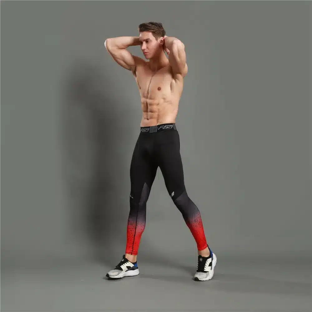 GANYANR Brand Running Tights Men Sports Leggings Sportswear Yoga Trousers Yoga Pants Plus Size Fitness Compression Sexy Gym 2017 14