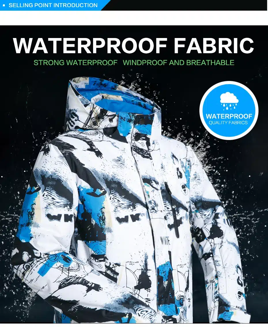 New Outdoor Ski Suit Men's Windproof Waterproof Thermal Snowboard Snow Male Skiing Jacket And Pants sets Skiwear Skating Clothes 19