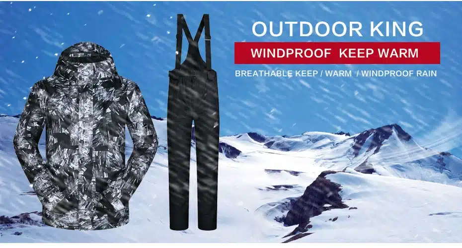 New Outdoor Ski Suit Men's Windproof Waterproof Thermal Snowboard Snow Male Skiing Jacket And Pants sets Skiwear Skating Clothes 21