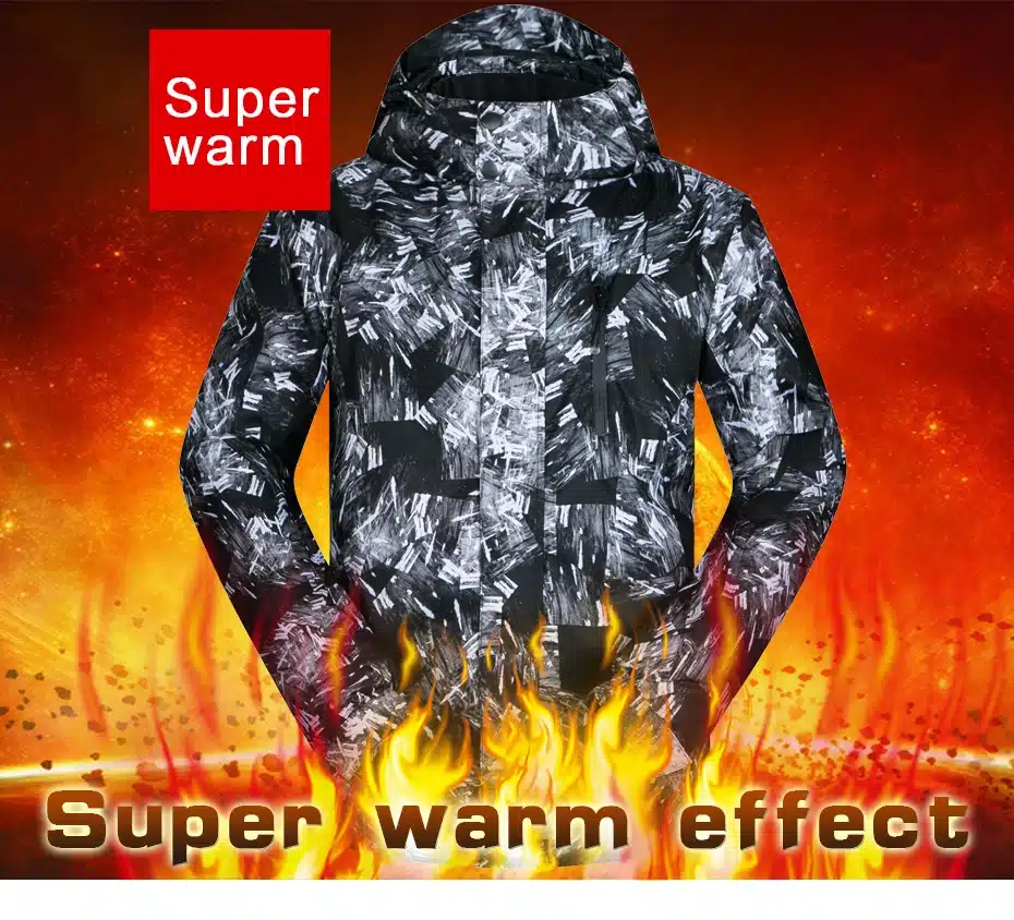 New Outdoor Ski Suit Men's Windproof Waterproof Thermal Snowboard Snow Male Skiing Jacket And Pants sets Skiwear Skating Clothes 22