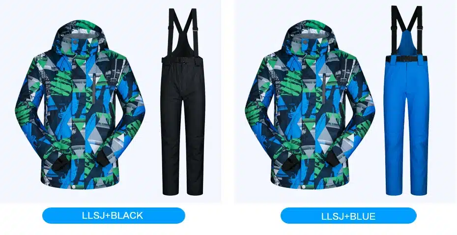 New Outdoor Ski Suit Men's Windproof Waterproof Thermal Snowboard Snow Male Skiing Jacket And Pants sets Skiwear Skating Clothes 32