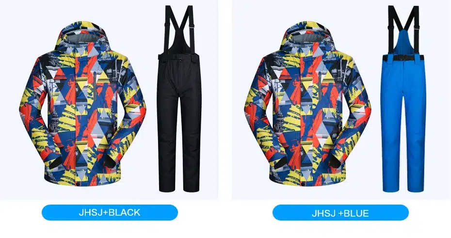 New Outdoor Ski Suit Men's Windproof Waterproof Thermal Snowboard Snow Male Skiing Jacket And Pants sets Skiwear Skating Clothes 36