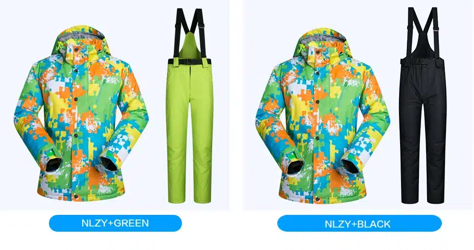 New Outdoor Ski Suit Men's Windproof Waterproof Thermal Snowboard Snow Male Skiing Jacket And Pants sets Skiwear Skating Clothes 37