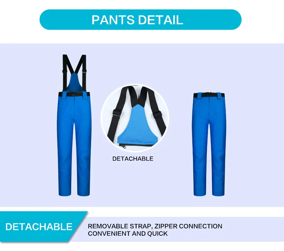 New Outdoor Ski Suit Men's Windproof Waterproof Thermal Snowboard Snow Male Skiing Jacket And Pants sets Skiwear Skating Clothes 44