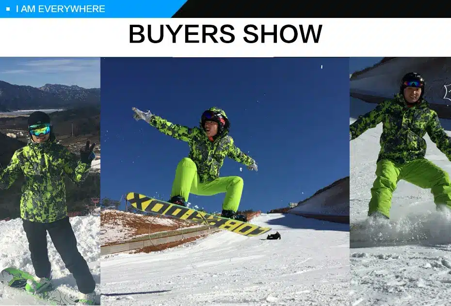 2017 New High Quality Men Ski Suit Set Windproof Waterproof Warmth Snowboard Jackets And Pants Winter Snow Sportswear Clothing 16