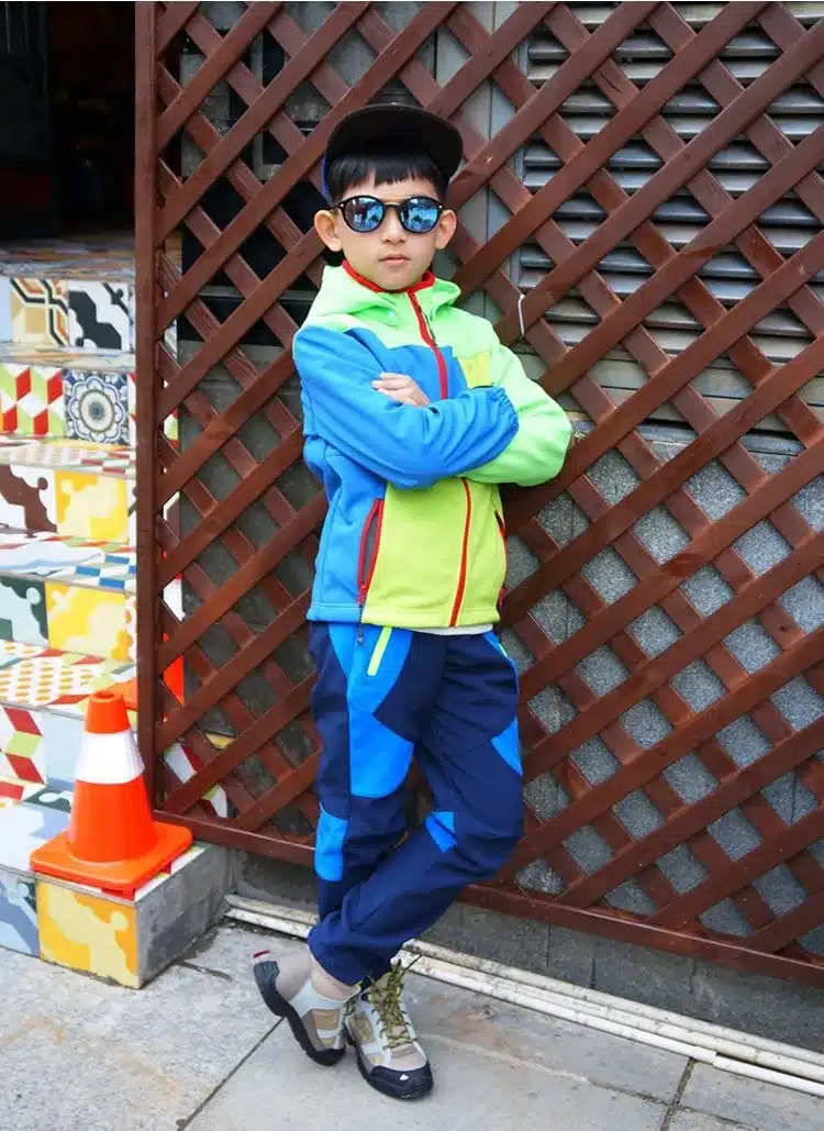 Camping hiking autumn winter Children pants Ski boy girl windproof waterproof outdoor Soft shell warm 2