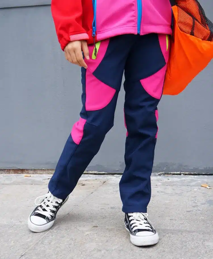 Camping hiking autumn winter Children pants Ski boy girl windproof waterproof outdoor Soft shell warm 4