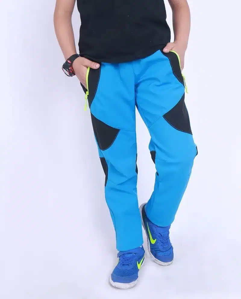 Camping hiking autumn winter Children pants Ski boy girl windproof waterproof outdoor Soft shell warm 7