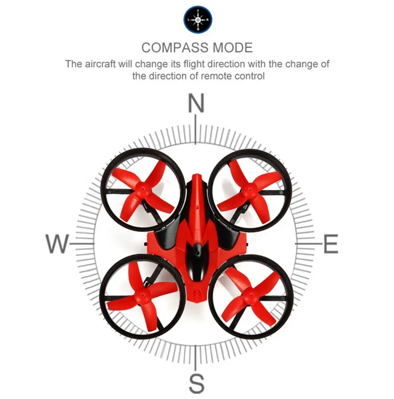 New Arrival Eachine E010 Mini 2.4G 4CH 6 Axis 3D Headless Mode Memory Function RC Quadcopter RTF RC Tiny Gift Present Kid Toys 14