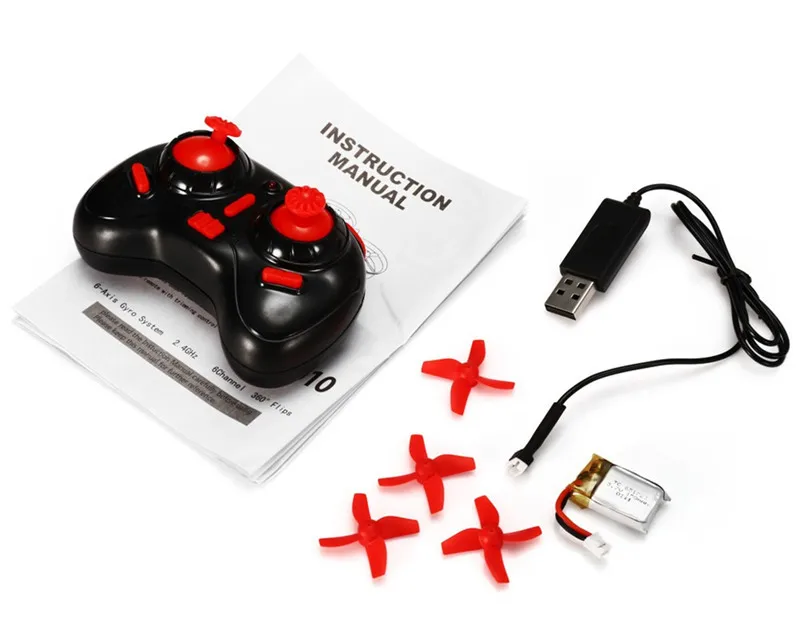 New Arrival Eachine E010 Mini 2.4G 4CH 6 Axis 3D Headless Mode Memory Function RC Quadcopter RTF RC Tiny Gift Present Kid Toys 19