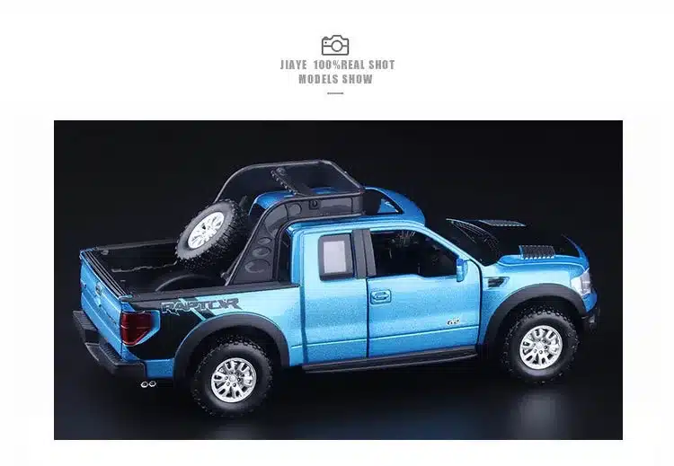 Double Horses 1:32 High Simulation Exquisite Model Toys Car StylingFord F150 Raptor Pickup Trucks Alloy Car Model Best Gifts 19