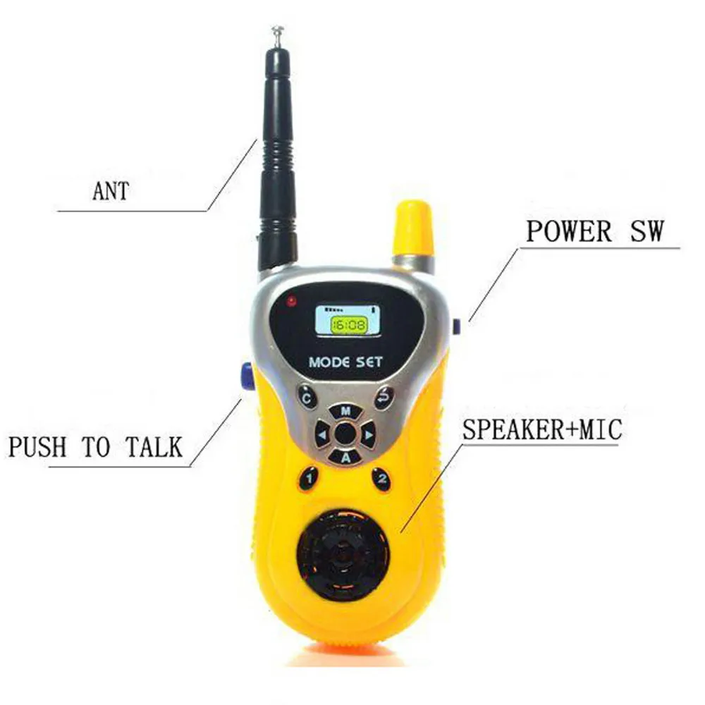 2-Pcs Electronic Walkie Talkie Kids Child Mini Toys Portable Two-Way Radio New Sale 6