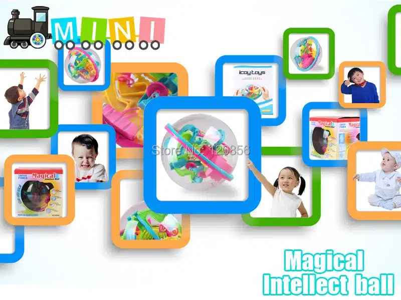 100 Steps 3D puzzle Ball Magic Intellect Ball with gift educational toys Puzzle Balance Logic Ability Game For Children adults 12