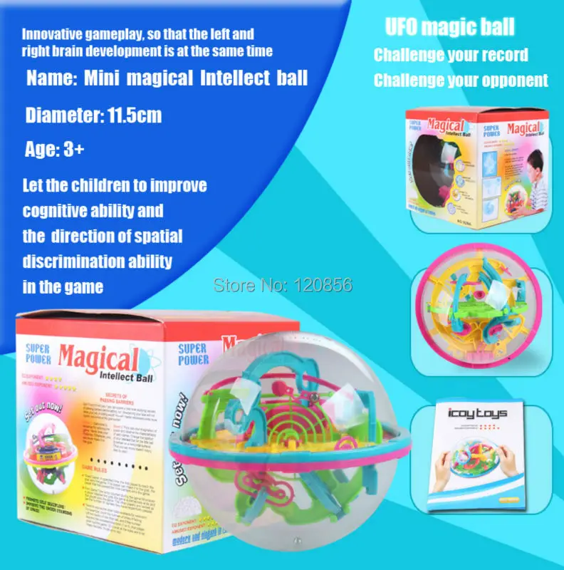 100 Steps 3D puzzle Ball Magic Intellect Ball with gift educational toys Puzzle Balance Logic Ability Game For Children adults 14