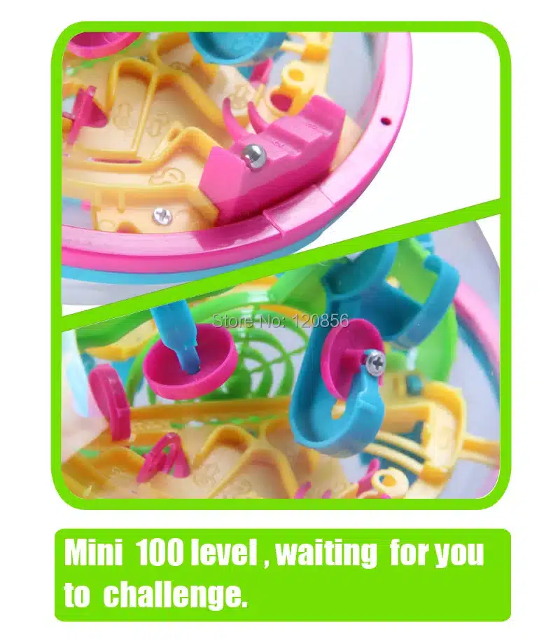 100 Steps 3D puzzle Ball Magic Intellect Ball with gift educational toys Puzzle Balance Logic Ability Game For Children adults 18