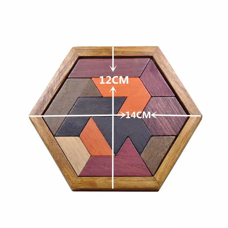 Kids Puzzles Wooden Toys Tangram/Jigsaw Board Wood Geometric Shape P Children Educational Toys 11