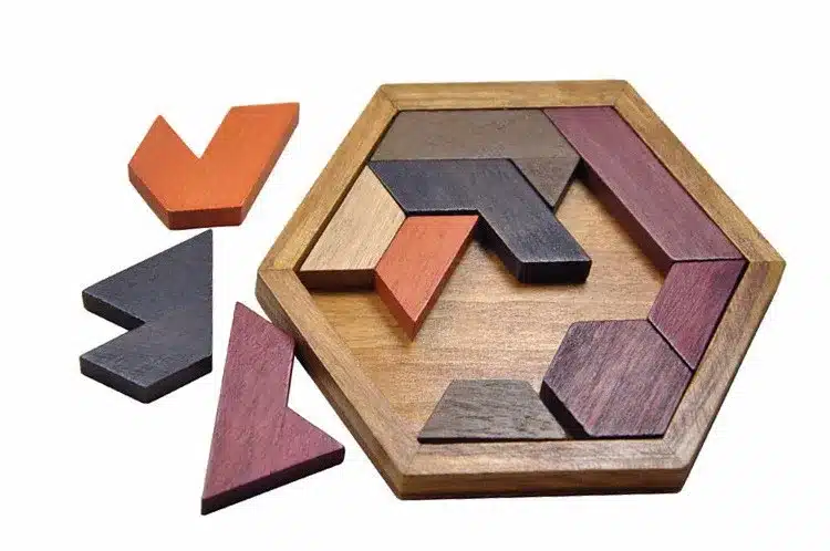 Kids Puzzles Wooden Toys Tangram/Jigsaw Board Wood Geometric Shape P Children Educational Toys 12