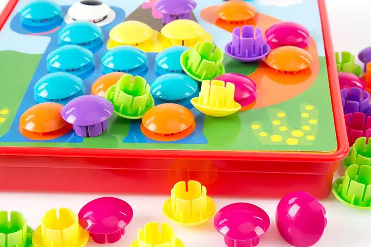3D Puzzles Toys For Children Composite Picture Puzzle Creative Mosaic Mushroom Nail Kit Educational Toys Button Art Kids Toy 18