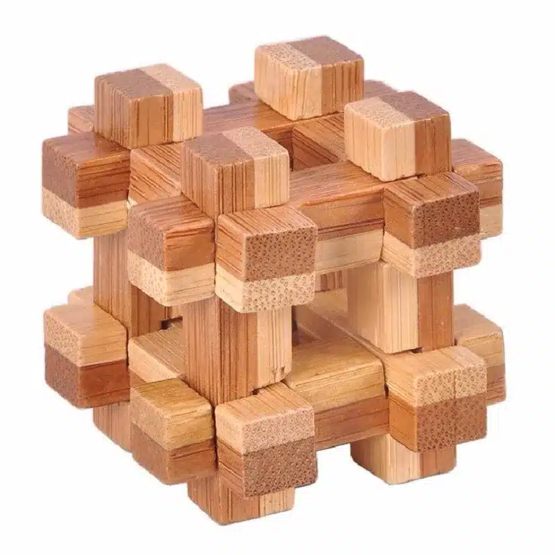 10 pcs/set 3D handmade vintage Ming lock Luban lock wooden toys adults puzzle children adult Christmas gift 11