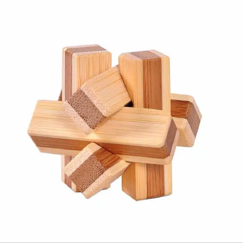 10 pcs/set 3D handmade vintage Ming lock Luban lock wooden toys adults puzzle children adult Christmas gift 18