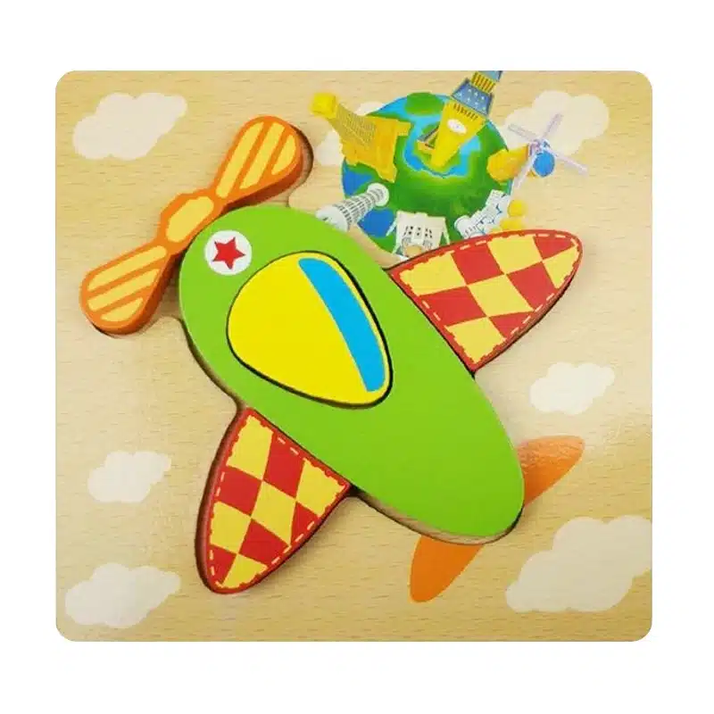Wooden 3D Puzzle Jigsaw Wooden Toys For Children Cartoon Animal Puzzle Intelligence Kids Educational Toy Toys 6