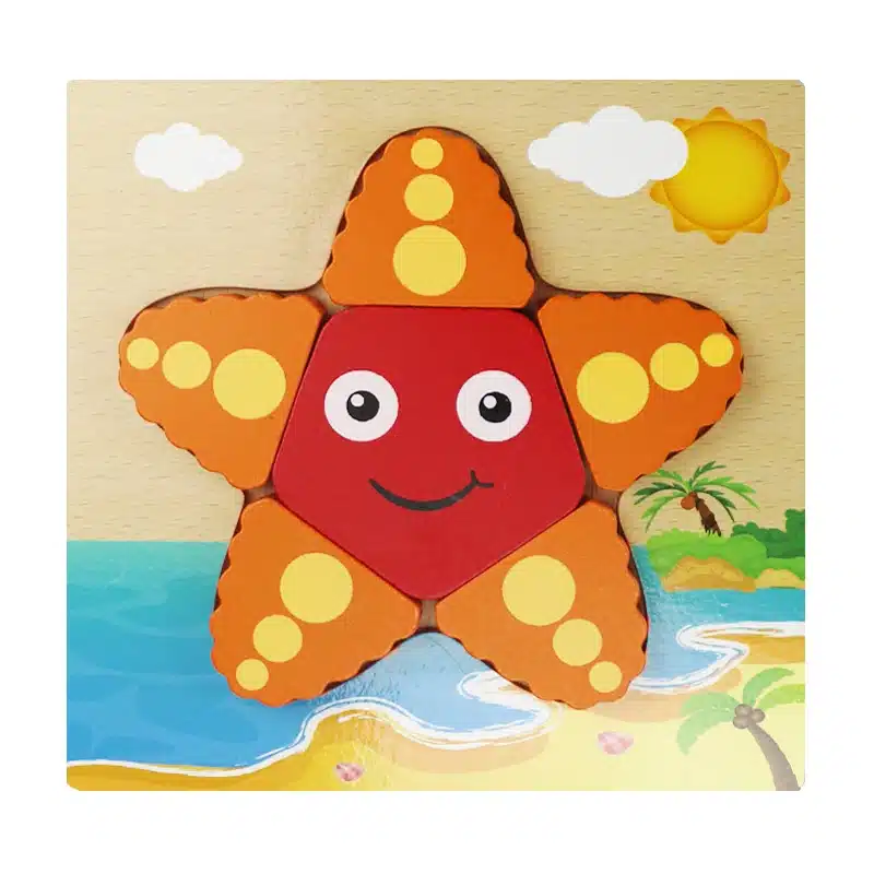 Wooden 3D Puzzle Jigsaw Wooden Toys For Children Cartoon Animal Puzzle Intelligence Kids Educational Toy Toys 10