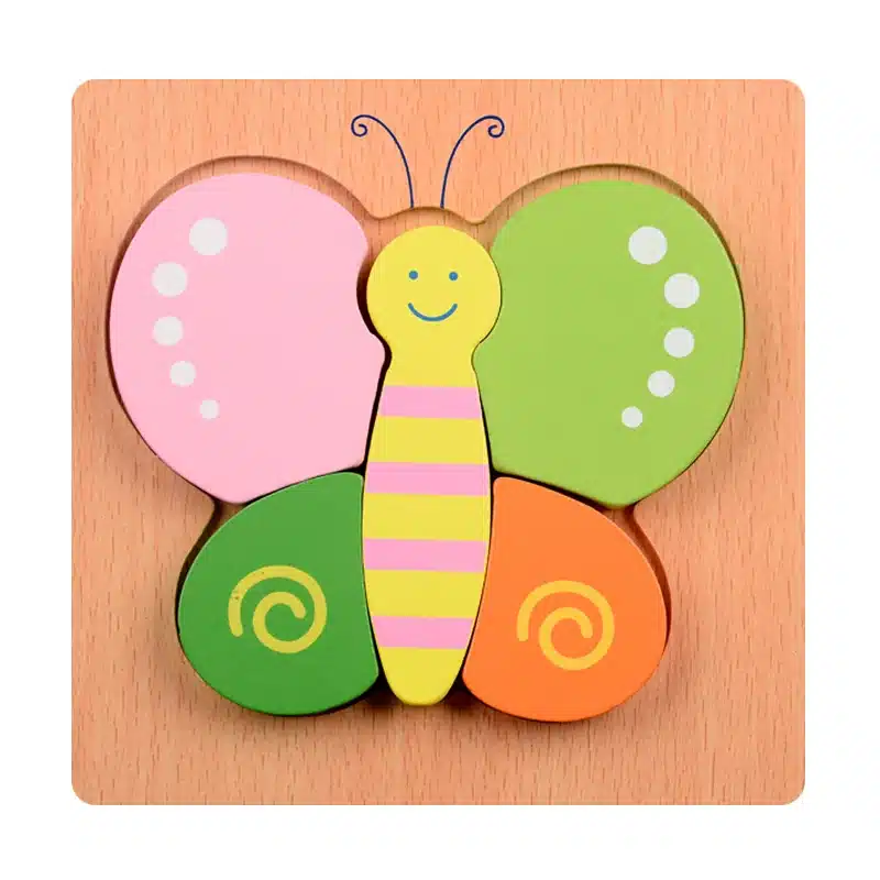 Wooden 3D Puzzle Jigsaw Wooden Toys For Children Cartoon Animal Puzzle Intelligence Kids Educational Toy Toys 12