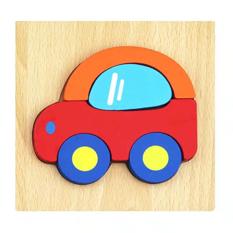 Wooden 3D Puzzle Jigsaw Wooden Toys For Children Cartoon Animal Puzzle Intelligence Kids Educational Toy Toys 24